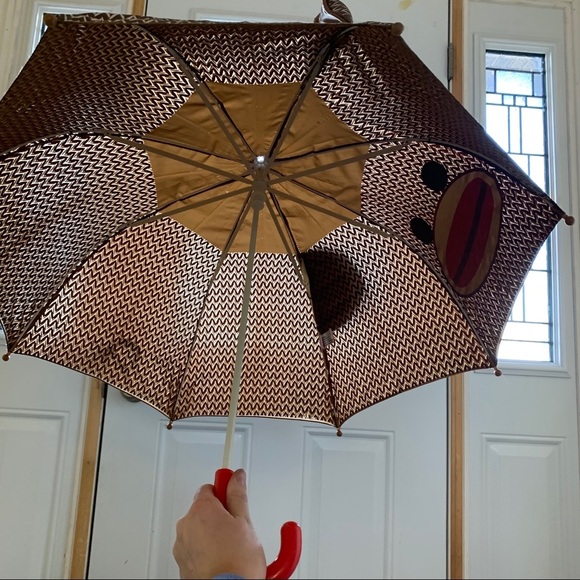 Sock Monkey Children’s Umbrella - Picture 5 of 7